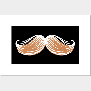 Mustache Ideology Handlebar Mustache Posters and Art